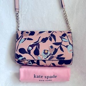 EUC Kate Spade Cameron paper rose small flap multicolor crossbody bag ♠️👜